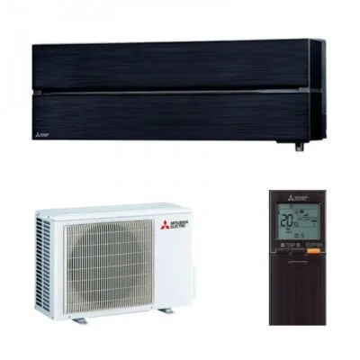 Mitsubishi Electric Diamond onyx black 2,5kW single split set