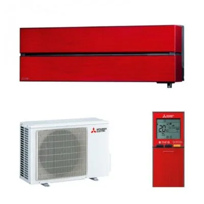 Mitsubishi Electric Diamond ruby red 2,5kW single split set