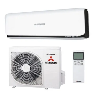 Mitsubishi Heavy Diamond Hyper 2,0kW black-white single split set met WiFi