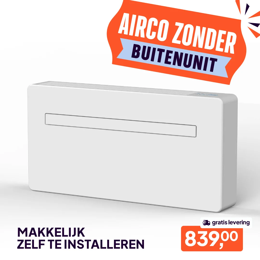 Unitless™ Airco zonder buitenunit - 10000btu - 3,0kW - monoblock - makkelijk zelf te plaatsen - Afbeelding 2