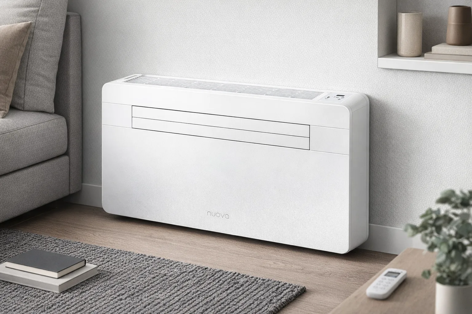 monoblock aircoheater in interieur