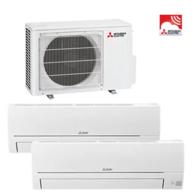 itsubishi Electric WDXH-HA40 VFK Duo Multisplit airco met WiFi (2x 2,5 kW)