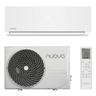 Nuova Infinity AI Smart airco set wit met binnenunit buitenunit en afstandsbediening