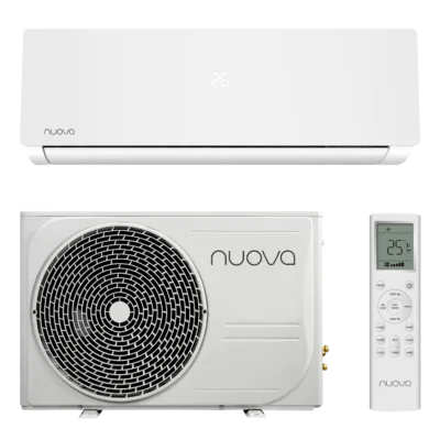Nuova Infinity AI Smart airco set wit met binnenunit buitenunit en afstandsbediening