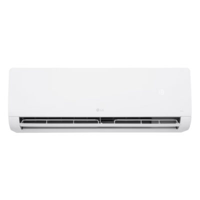 LG WZ DualCool wandunit in wit, vooraanzicht met luchtuitblaas
