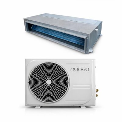 Nuova kanaalairco-set met duct-binnenunit en bijpassende buitenunit